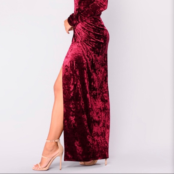 Wine color, long maxi dress- prom - Picture 2 of 2